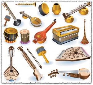 indian-music-instruments-vectors